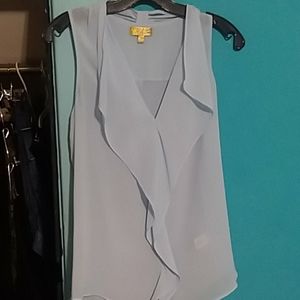 Princess vera wang blue sheer shirt small